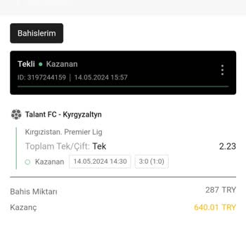 Casinoper Kazandığım Bahislerin Kazancı Verilmedi