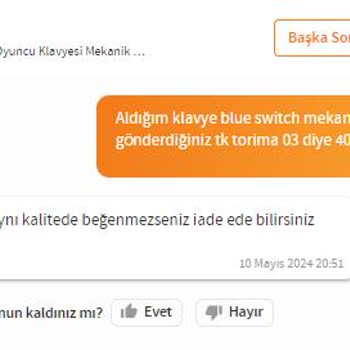 Trendyol Everest Group Satıcısı Farklı Ürün Yolluyor