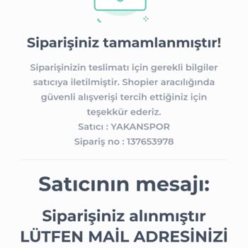 Shopier'de Yakan Spor Satın Aldığım Ürünü 6 Gündür Kargoya Vermiyor.