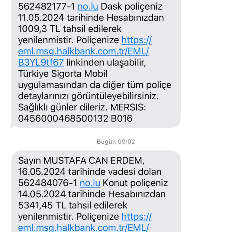 Türkiye Sigorta İzinsiz Poliçe Ve DASK Yenilenmesi