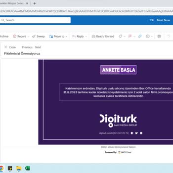 Digiturk'ün Anket Karşılığı Hediye Kampanyasında Aylarca İlgisizliği