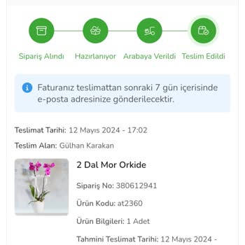 Çiçek Sepeti Teslimat Yapılmadığı Halde Teslim Edildi Mesajı!