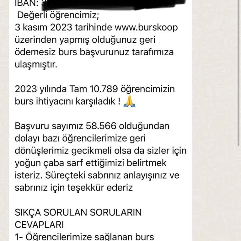 Bursa Büyükşehir Belediyesi Burskoop Burs Programı
