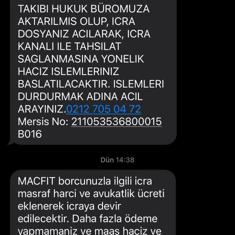 MACFit (İstanbul Avrupa) Macfit Üyelik İptal İşlemleri