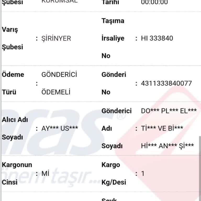 Aras Kargo Teslim Edilmeyen Kargo