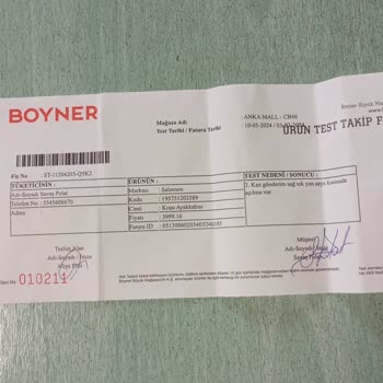 Salomon Ve Boyner'den Şikayetçiyim