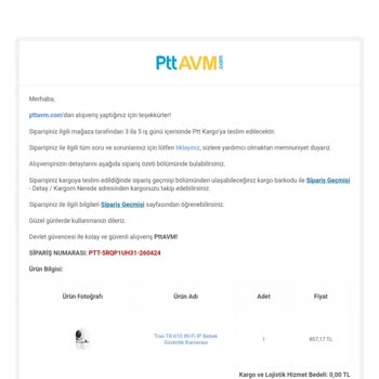 PttAVM Ücret İade Edilmedi