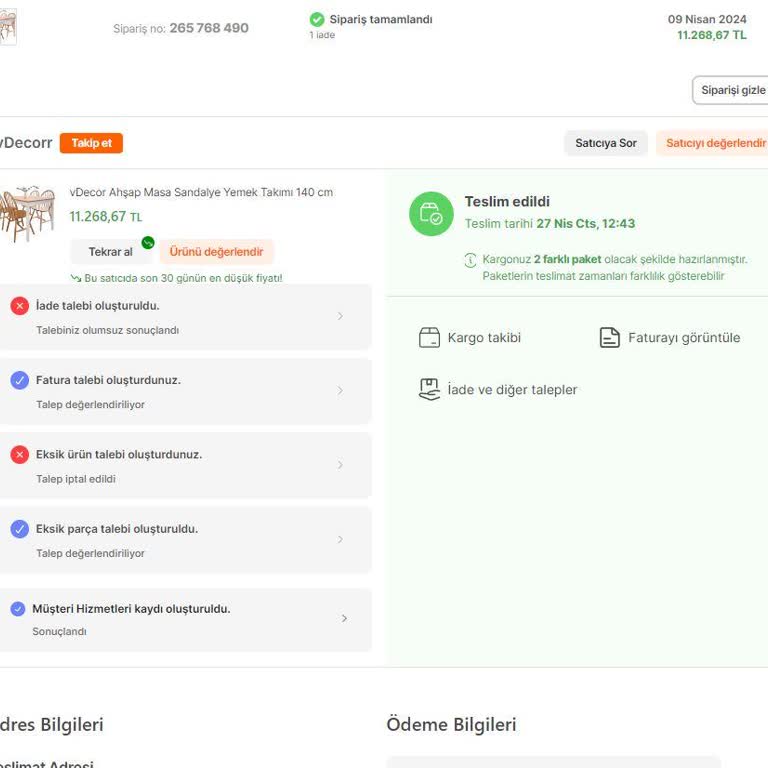 Vdecor Müşterisini Mağdur Ediyor
