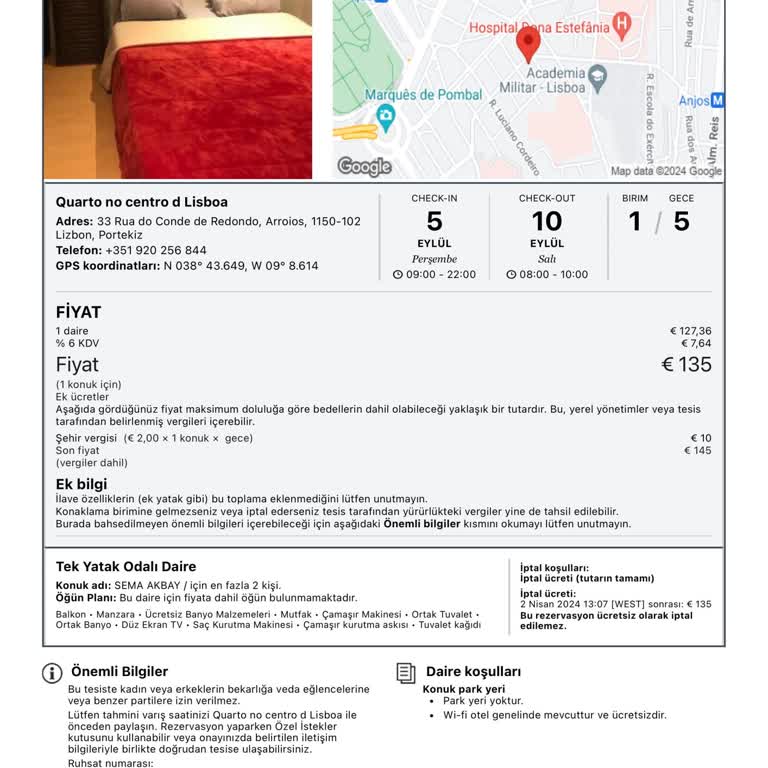 Booking.com İptal Edilen Rezervasyon Parasını İade Etmiyor.