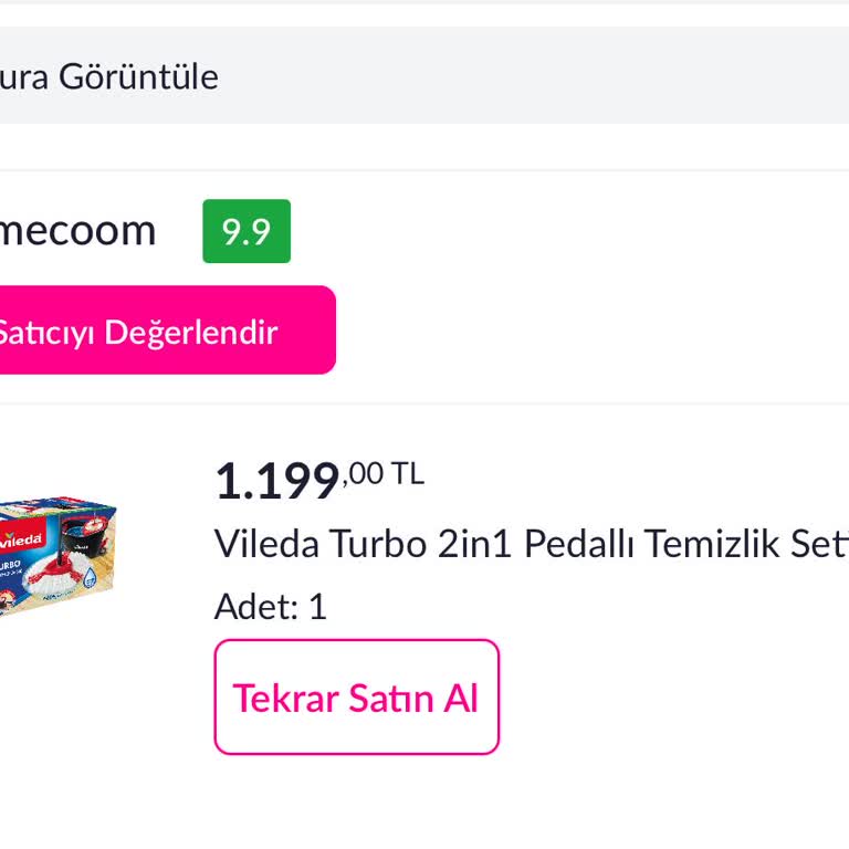 Vileda 2in1 Pedal Sorun
