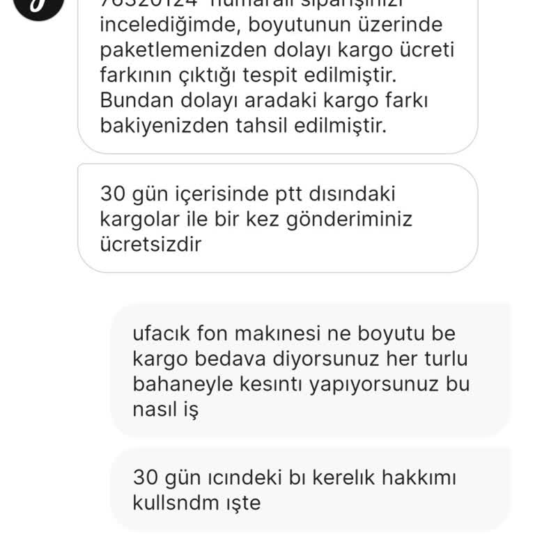 Gardrops Kesinti Kargo Ücret