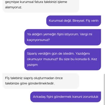 Getir'den Fatura Talebi Sorunu Ve Müşteri Mağduriyeti