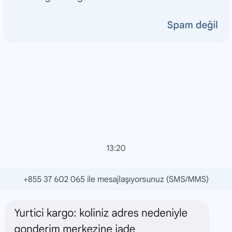 ptterk90.top Kargo İadesi Ve Şüpheli Mesaj!