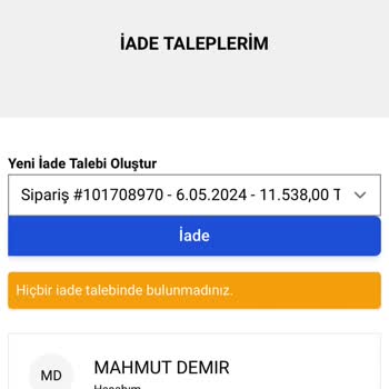 Saat & Saat İade Değişim Problemi Arızalı Ürün