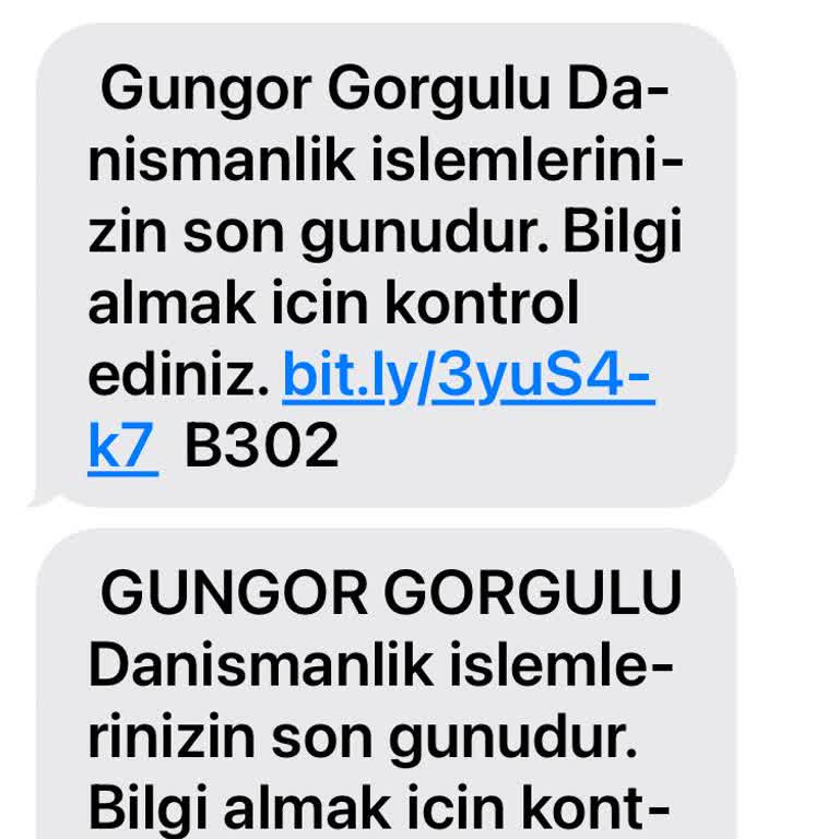 Eresta Danışmanlık Firmasının SMS