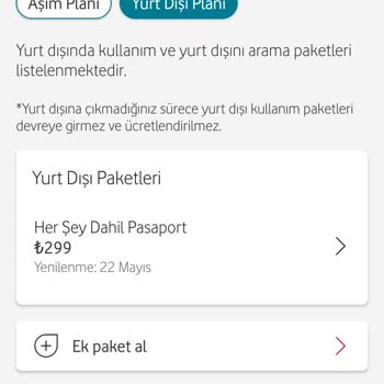 Vodafone Bilgim Olmadan Yurt Dışı Paket Satın Alınıyor