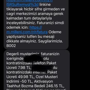 Millenicom Taahhüt Ücreti Alıyor!
