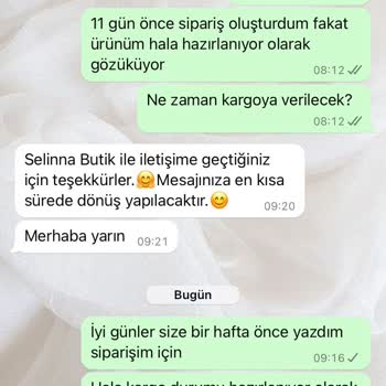 Selinnabutik (Instagram) Siparişim Neden Kargolanmadı?