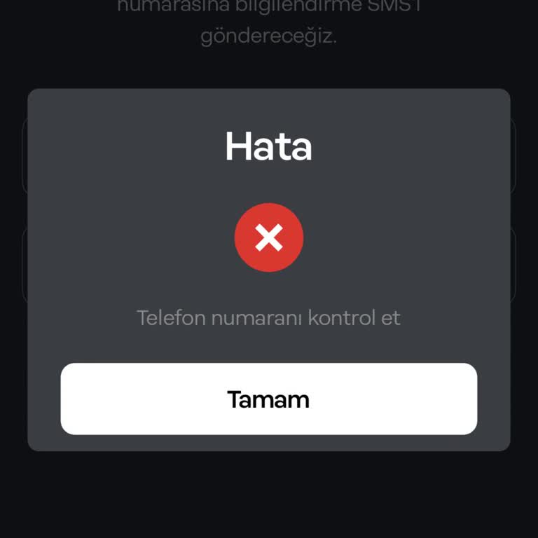 Papara Veli Ekleme Hatası