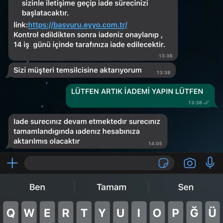 Eyyo Atelier Para İadesi Yapılmıyor
