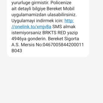 Bereket Sigorta Başkasının Adına Gönderi, Bana Yapıldı.