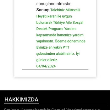 Seyhan Sosyal Yardımlaşma Ve Dayanışma Vakfı Sosyal Yardım Başvurum Kabul Olduğu Halde E Devlette Görünmüyor