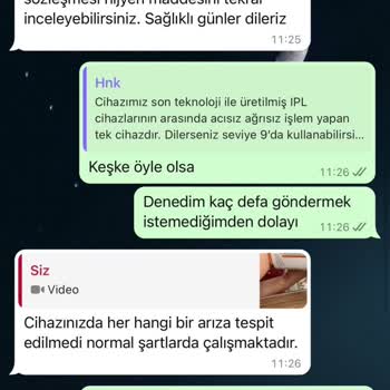 Trendyol'dan Aldığım Epilasyon Cihazı Sorunlu