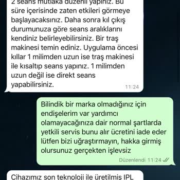 Trendyol'dan Aldığım Epilasyon Cihazı Sorunlu