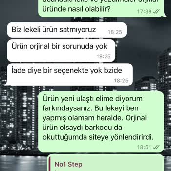 Nobirstep Kalitesiz Ürün, İlgisiz Satıcı Ve Orijinal Olmayan Ürünler!