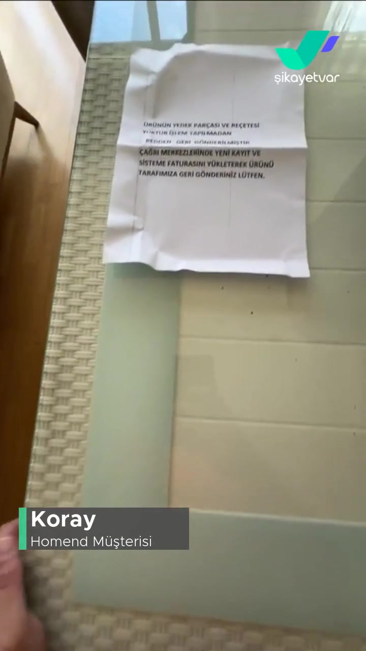 Homend Motor Arızası Nedeniyle Servise Giden Ürünün Kırılarak Geri Yollanması videonun kapak resmi