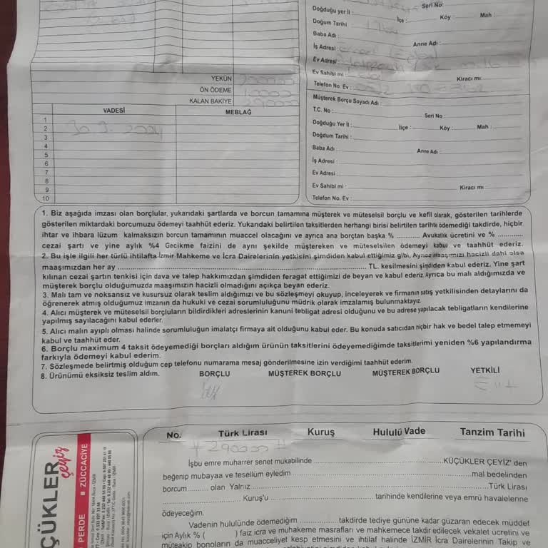 Küçükler Çeyiz Ayıplı Mal Satıyor