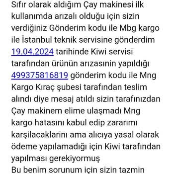 Kiwi Home Kiwi Çay Makinesi Kayıp Pr-0207896