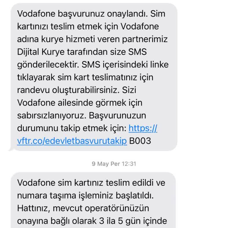 Vodafone Numara Taşıma Olmaması