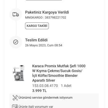 Karaca Züccaciye Karaca Mutfak Şefi Pişmanlığı