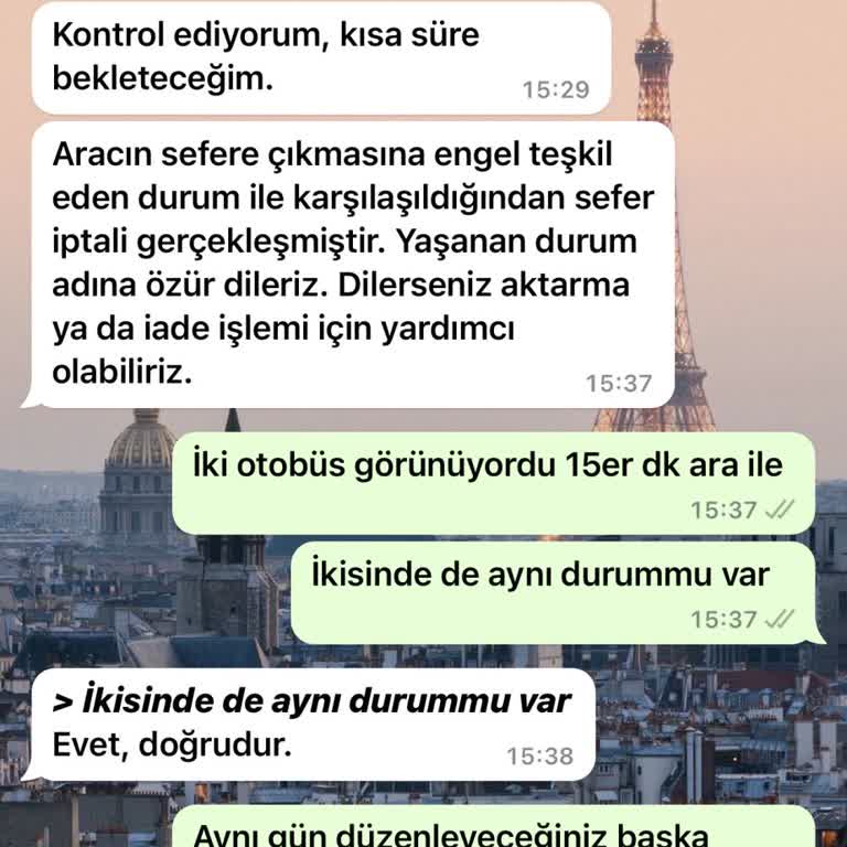 Kamil Koç Fiyaskosu 1gün Kala İptal