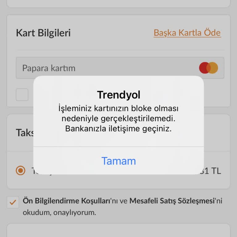 Masterpass Kartım Durup Dururken Bloke Edildi