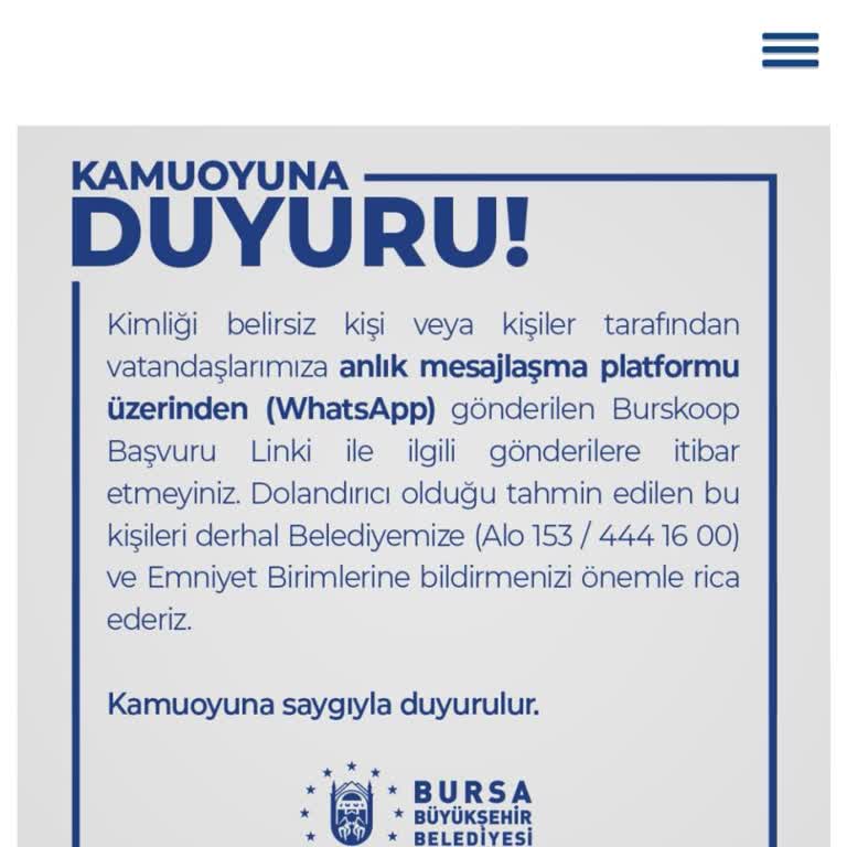 Bursa Büyükşehir Belediyesi Öğrenci Burs Başvurusunda Yaşanan İletişim Sorunları