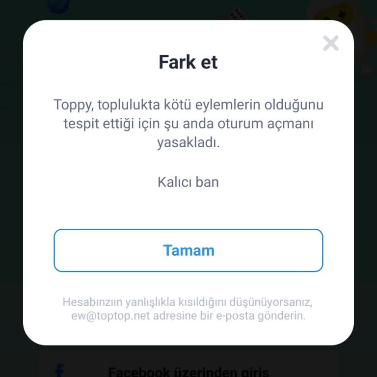 TopTop Ban Kaldırma Telefondan