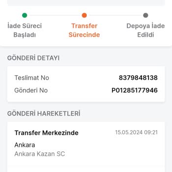 Trendyol Express Bilgim Dışı Ürün İptali