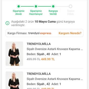 Trendyol Express Bilgim Dışı Ürün İptali