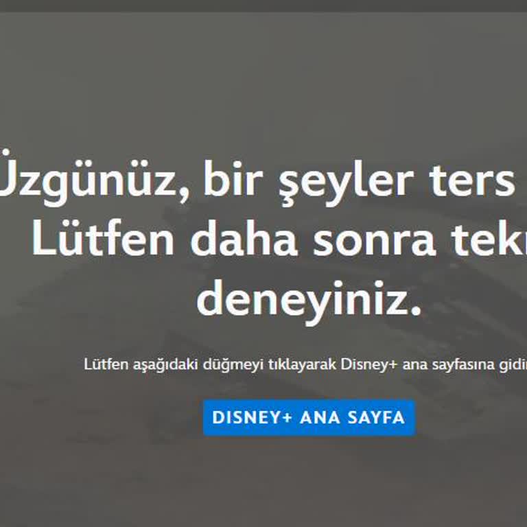 Disney+'a Giriş Yapamıyorum