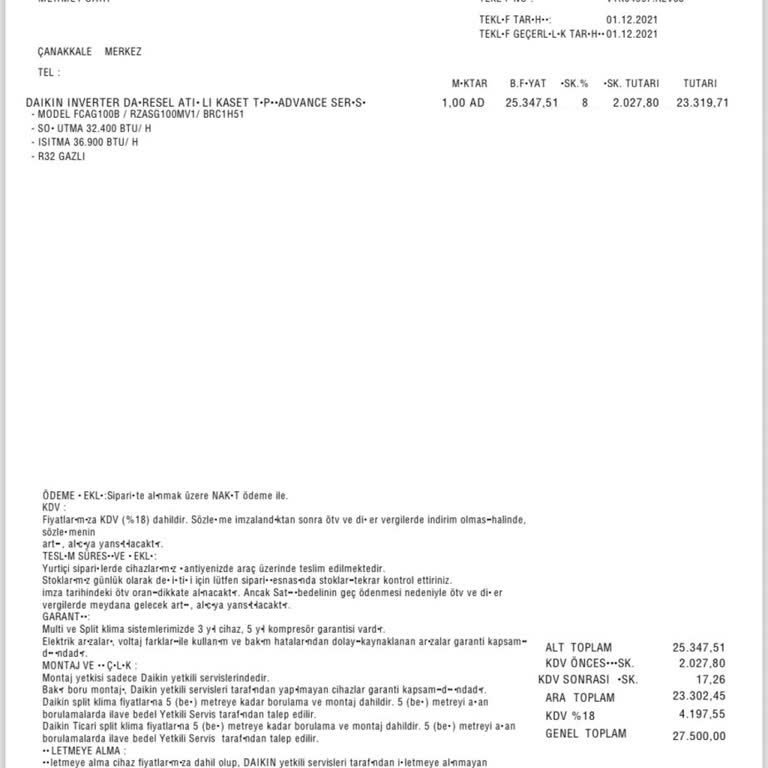 Daikin Klima Servisi Asla Sorunu Çözemiyor