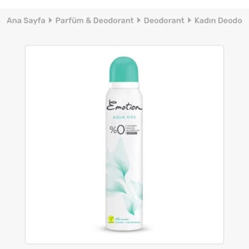 Gratis Emotion Deodorant Sipariş Edilen Gelmedi