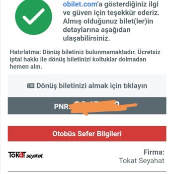 Obilet'ten Alınan Biletin Otogarda Farklı Saat Çıkması