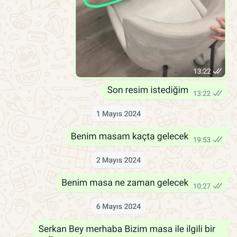 Modern Home Yanlış Getirilen Ve Değiştirilmeyen Masa