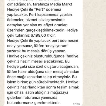 Media Markt Ve Yapışıp Yaptırdıkları Saçma Uzatılmış Sigorta
