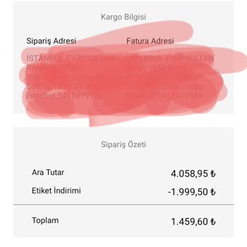 İpekyol Online Sipariş Mağduriyeti