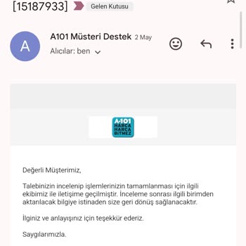 A101 Extra Online Satış, İptal Ettiği Siparişin Parasını İade Etmiyor.