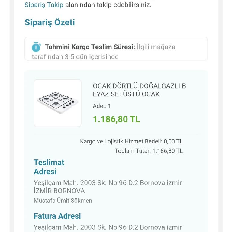 PttAVM Doğalgaz Uyumlu Olmayan Ocak Hayal Kırıklığı