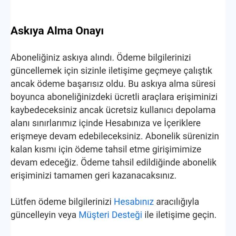 Adobe Hesap Askıya Alındı Mail